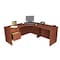 Regency Pedestal Desk Legacy 71" Single Pedestal Right Corner, Cherry LLDCRSP712447CH - alternate 2